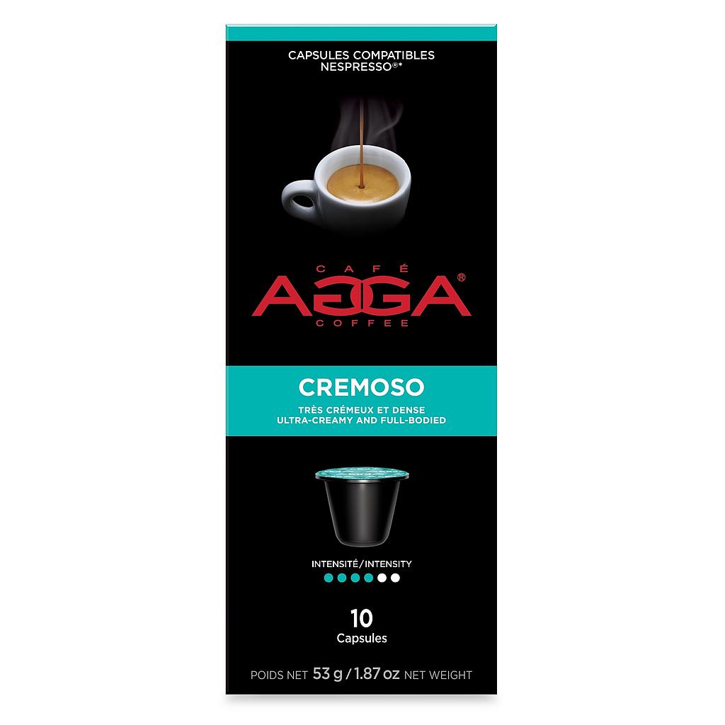[AG07] Compatibles Nespresso® Agga | Espresso Cremoso - boite de 10 capsules