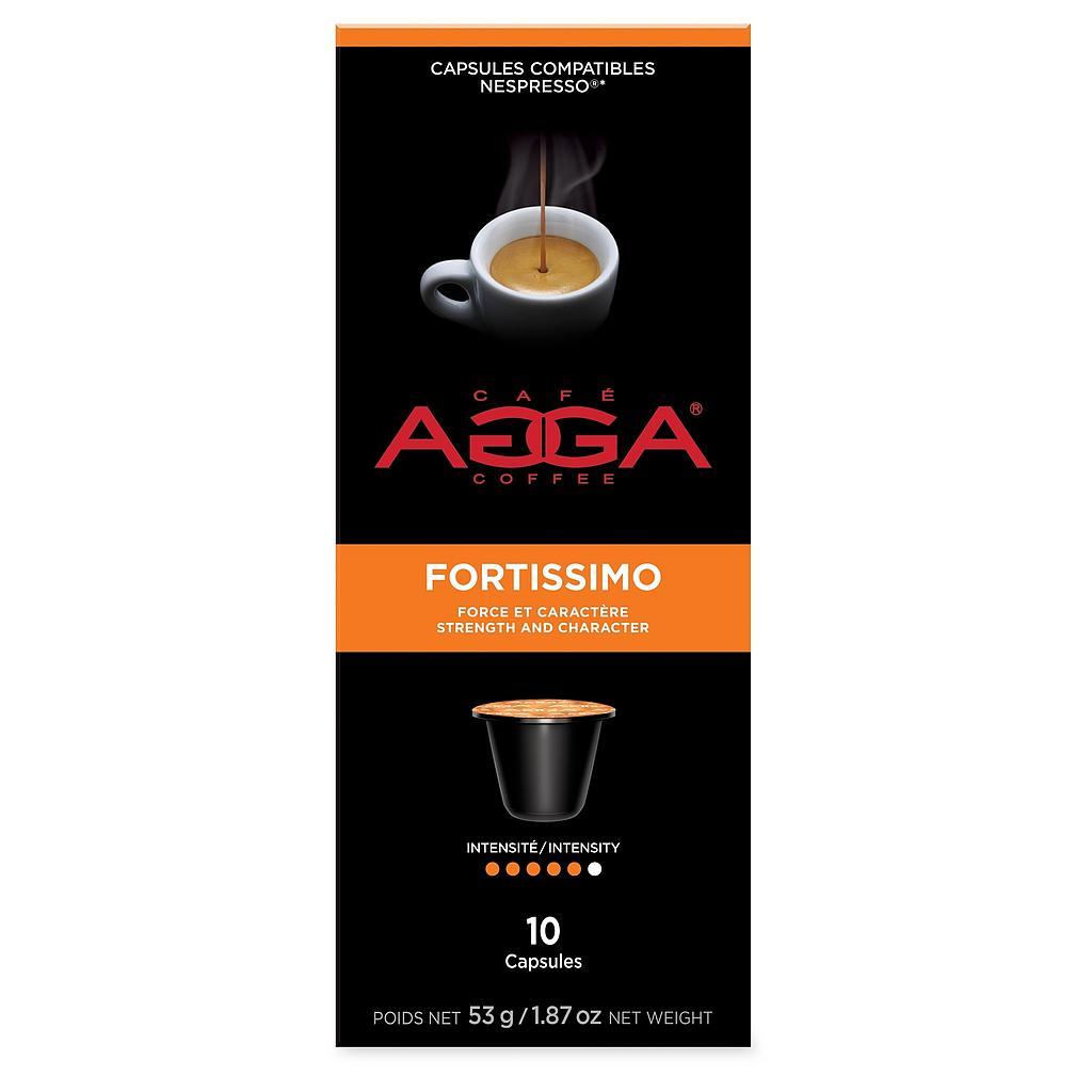 [AG08] Compatibles Nespresso® Agga | Espresso Fortissimo - boite de 10 capsules