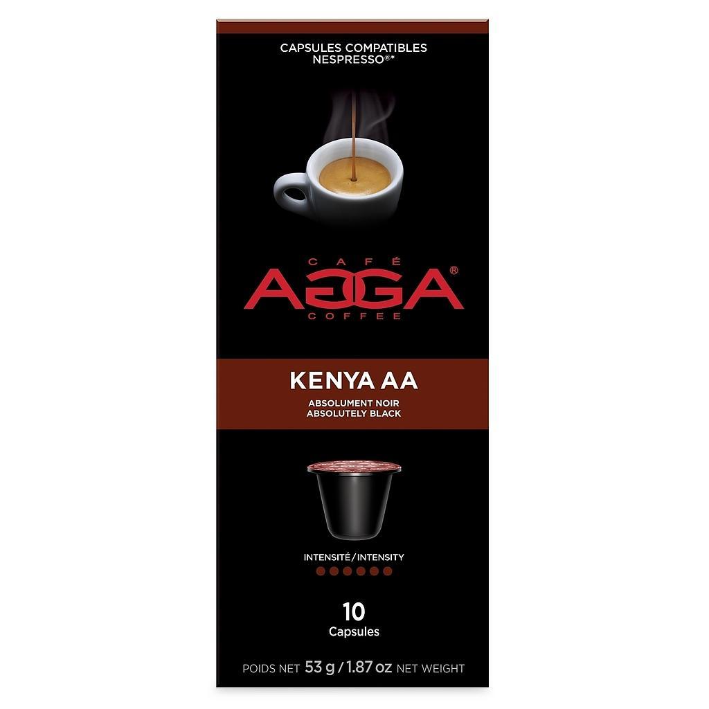 [AG06] Compatibles Nespresso® Agga | Espresso Kenya AA - boite de 10 capsules