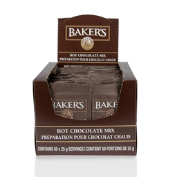 [BAKER-HOT-CHOC] Baker | Préparation Chocolat chaud 50 sachets x 25 gr