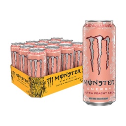 [158339] Monster | Ultra Peachy Keen 473 ml x 12 canettes