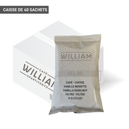 [W00255] William | Vanille Noisette Équitable 40 sachets x2.5 oz
