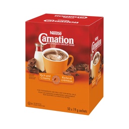 [13NE116] Nestlé | Carnation Chocolat Chaud - 50 x 19gr